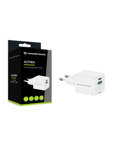 Conceptronic ALTHEA15W cargador de dispositivo móvil Universal Blanco Corriente alterna Carga rápida Interior