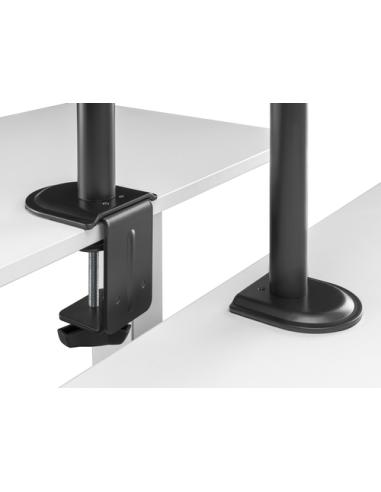 Equip Soporte de escritorio articulado para dos monitores de 17«-32», negro