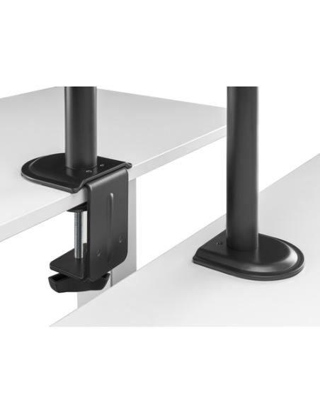 Equip Soporte de escritorio articulado para dos monitores de 17«-32», negro