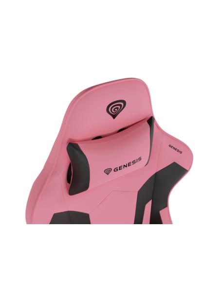 GENESIS Nitro 720 Silla para videojuegos de PC Asiento inflable Negro, Rosa