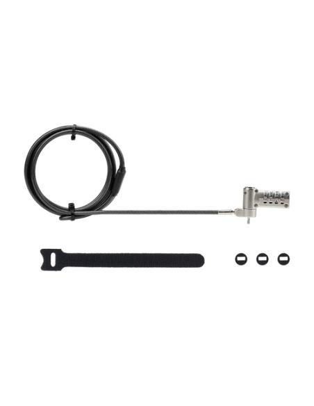 StarTech.com Cable de 2m Universal de Seguridad para Portátiles - Cable con Candado para Portátiles Compatible con Noble Wedge/N