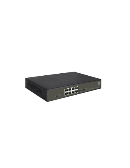 LevelOne GES-2110P switch Gestionado L2 Gigabit Ethernet (10/100/1000) Energía sobre Ethernet (PoE) Negro
