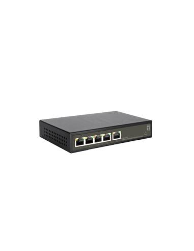LevelOne GES-2105P switch Gestionado L2 Gigabit Ethernet (10/100/1000) Energía sobre Ethernet (PoE) Negro
