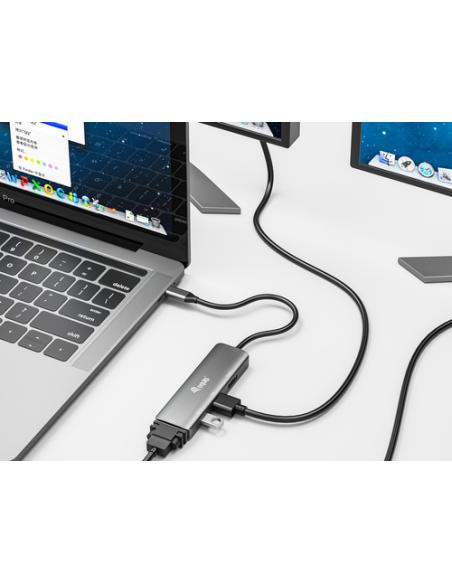 Equip Adaptador USB-C a HDMI/DisplayPort/VGA/USB