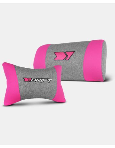 DRIFT DR90 PRO Silla para videojuegos de PC Asiento acolchado Gris, Rosa