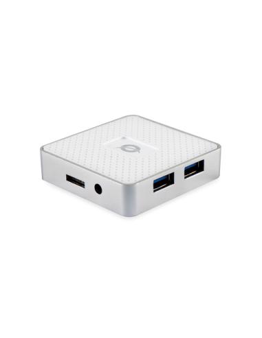 Conceptronic HUBBIES03W hub de interfaz USB 3.2 Gen 1 (3.1 Gen 1) Micro-B 5000 Mbit/s Blanco