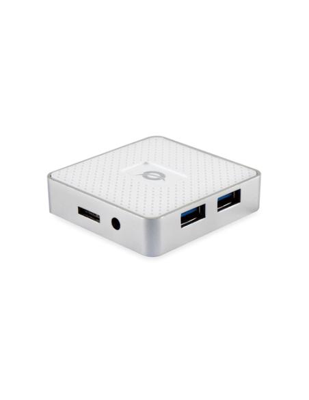 Conceptronic HUBBIES03W hub de interfaz USB 3.2 Gen 1 (3.1 Gen 1) Micro-B 5000 Mbit/s Blanco
