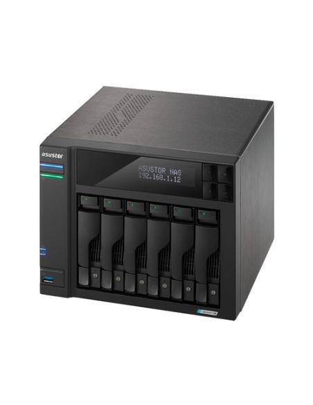 Asustor LOCKERSTOR 6 NAS Escritorio Intel® Celeron® N5105 8 GB DDR4 Unidad de disco duro ADM Negro