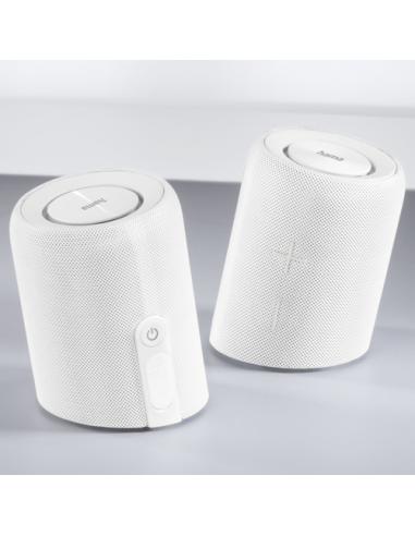 Hama Twin 3.0 Altavoz portátil estéreo Blanco 30 W