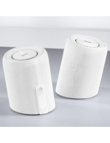 Hama Twin 3.0 Altavoz portátil estéreo Blanco 30 W