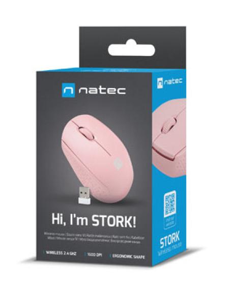 NATEC STORK ratón Hogar Ambidextro Bluetooth + USB Type-A Óptico 1600 DPI