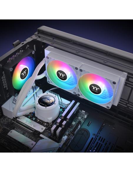 Thermaltake TH240 V2 Ultra ARGB Procesador Kit de refrigeración líquida 24 cm Blanco 1 pieza(s)