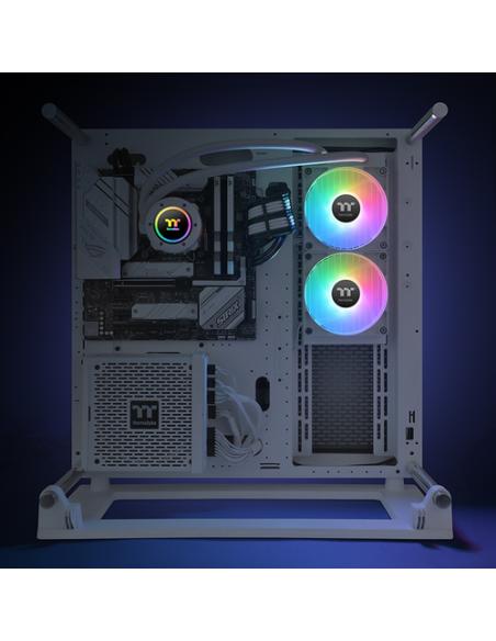 Thermaltake TH240 V2 ARGB Procesador Kit de refrigeración líquida 24 cm Blanco 1 pieza(s)