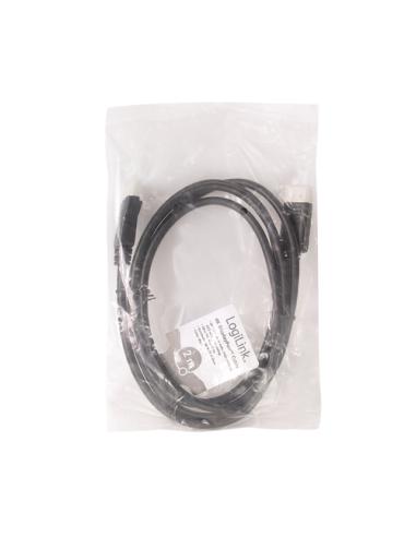 LogiLink CD0101 cable DisplayPort 2 m Negro