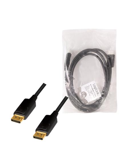 LogiLink CD0101 cable DisplayPort 2 m Negro