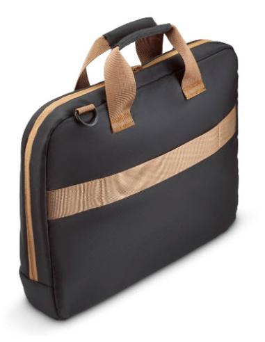Hama Ultra Lightweight 35,8 cm (14.1") Maletín Toploader Beige, Negro