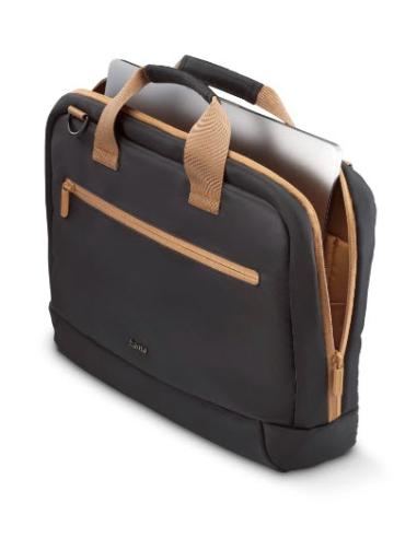 Hama Ultra Lightweight 35,8 cm (14.1") Maletín Toploader Beige, Negro