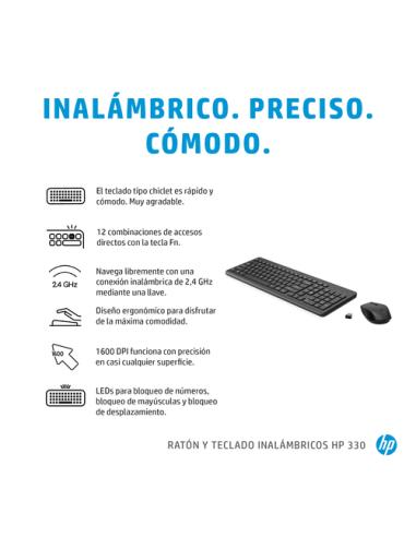 HP Combinación de teclado y ratón inalámbricos 330