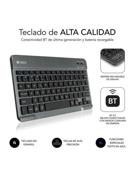 SUBBLIM Funda con Teclado KeyTab Pro BT Samsung Galaxy Tab A9 +11”
