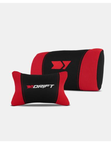 DRIFT DR110BR silla para videojuegos Butaca para jugar Asiento acolchado Negro, Rojo