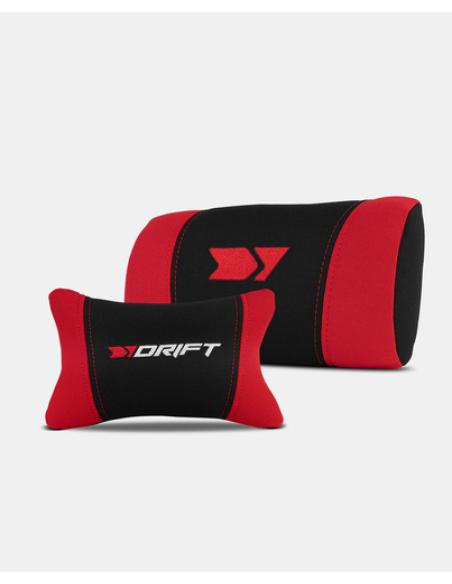 DRIFT DR110BR silla para videojuegos Butaca para jugar Asiento acolchado Negro, Rojo