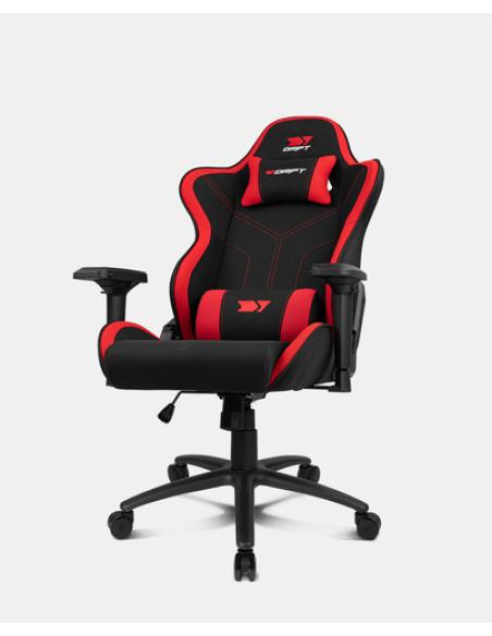 DRIFT DR110BR silla para videojuegos Butaca para jugar Asiento acolchado Negro, Rojo