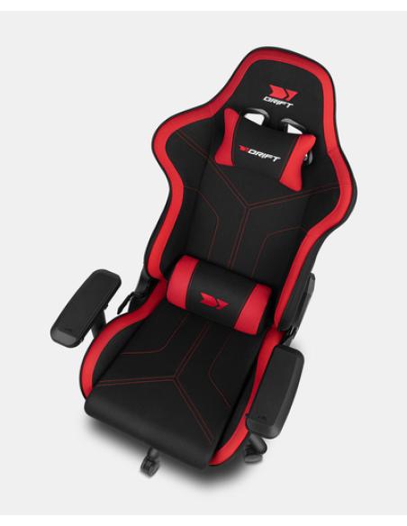 DRIFT DR110BR silla para videojuegos Butaca para jugar Asiento acolchado Negro, Rojo