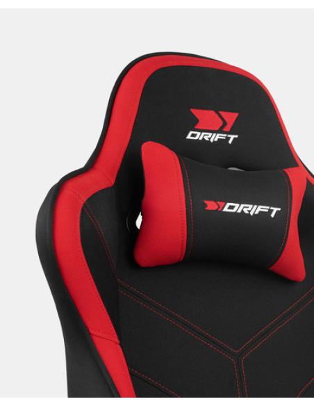 DRIFT DR110BR silla para videojuegos Butaca para jugar Asiento acolchado Negro, Rojo