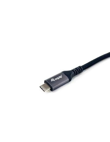 Equip 128381 Cable USB 4 Gen 3 C a C, M/M, 1,2m, PD3.1 240W, 8K/60Hz, 40Gbps, Negro