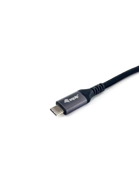 Equip 128381 Cable USB 4 Gen 3 C a C, M/M, 1,2m, PD3.1 240W, 8K/60Hz, 40Gbps, Negro
