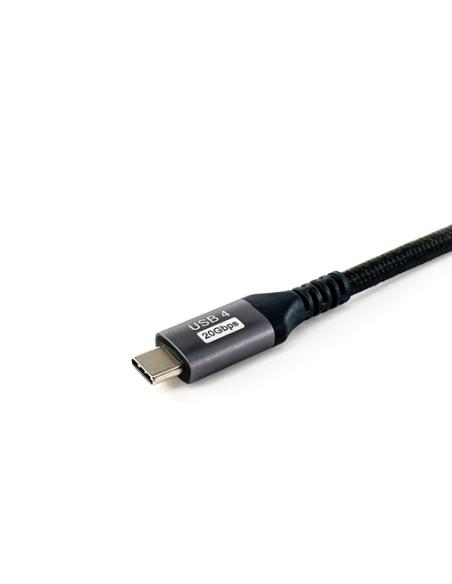 Equip 128382 Cable USB4 Gen 2x2 C a C, M/M, 2,0 m, PD 100 W, 4K/60 Hz, 20 Gbps, negro