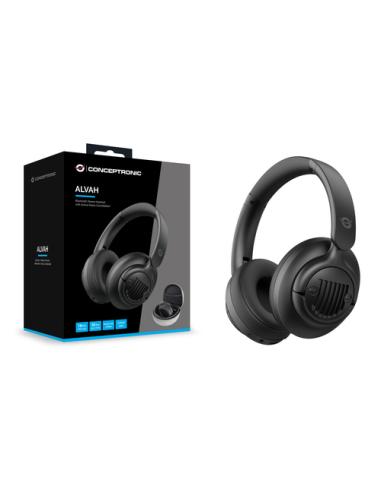 Conceptronic ALVAH02B auricular y casco Auriculares Inalámbrico y alámbrico Diadema Llamadas/Música Bluetooth Negro