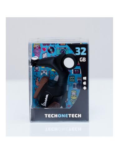 TECH ONE TECH TEC5150-32 unidad flash USB 32 GB USB tipo A Negro, Marrón, Blanco