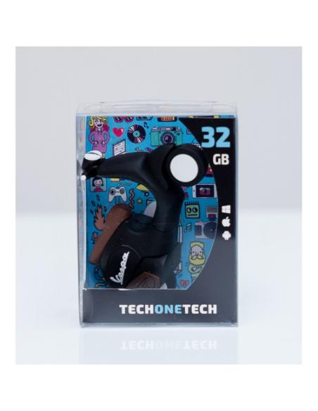 TECH ONE TECH TEC5150-32 unidad flash USB 32 GB USB tipo A Negro, Marrón, Blanco