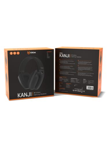Krom Kanji Auriculares Inalámbrico y alámbrico Diadema Juego USB Tipo C Bluetooth Negro