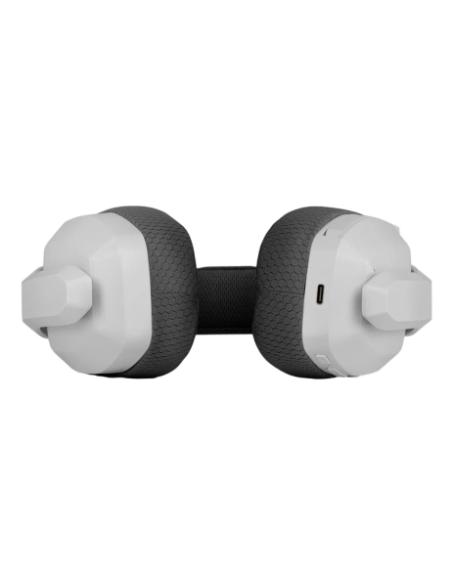 Krom Kanji Auriculares Inalámbrico y alámbrico Diadema Juego USB Tipo C Bluetooth Blanco
