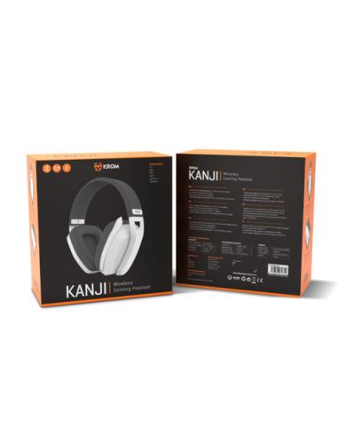 Krom Kanji Auriculares Inalámbrico y alámbrico Diadema Juego USB Tipo C Bluetooth Blanco