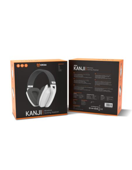 Krom Kanji Auriculares Inalámbrico y alámbrico Diadema Juego USB Tipo C Bluetooth Blanco