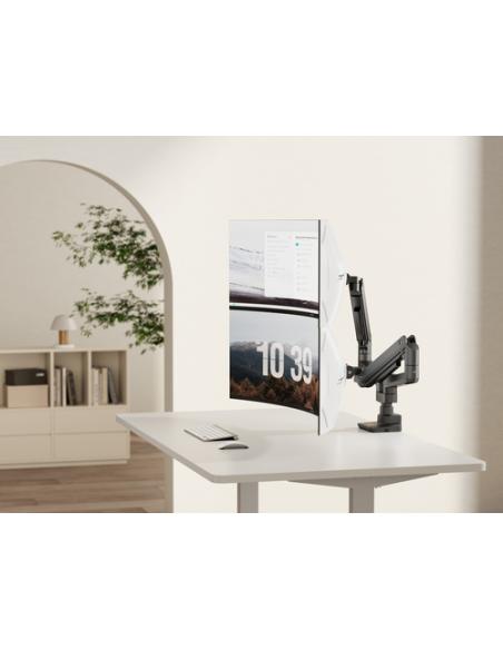 Equip Soporte de sobremesa para monitores dobles de 17«-35», negro