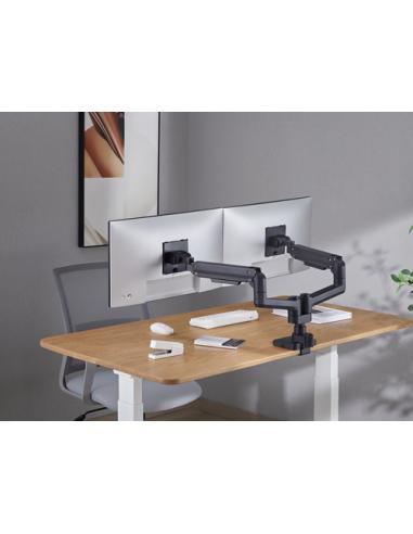 Equip Soporte de sobremesa para monitores dobles de 17«-35», negro