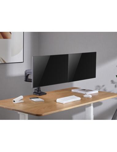 Equip Soporte de sobremesa para monitores dobles de 17«-35», negro