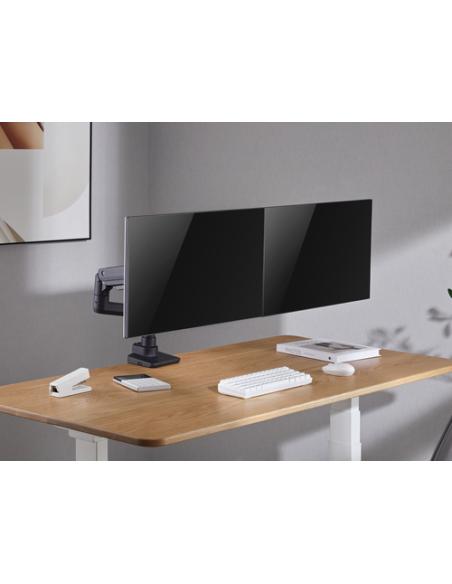 Equip Soporte de sobremesa para monitores dobles de 17«-35», negro