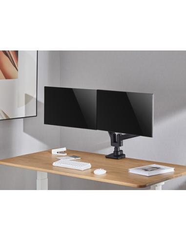 Equip Soporte de sobremesa para monitores dobles de 17«-35», negro
