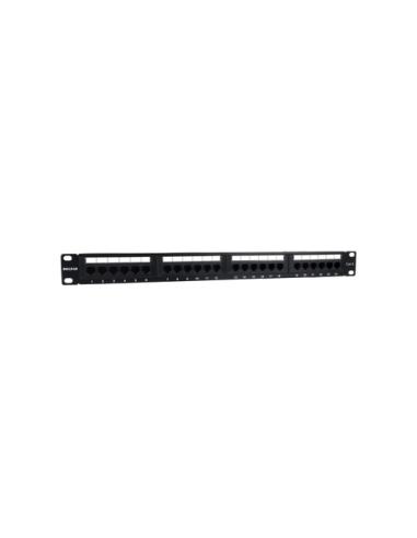 Phasak Patch panel 19" 24P Cat.6 UTP RJ45 DUAL 1U + Organizador - PU 2424