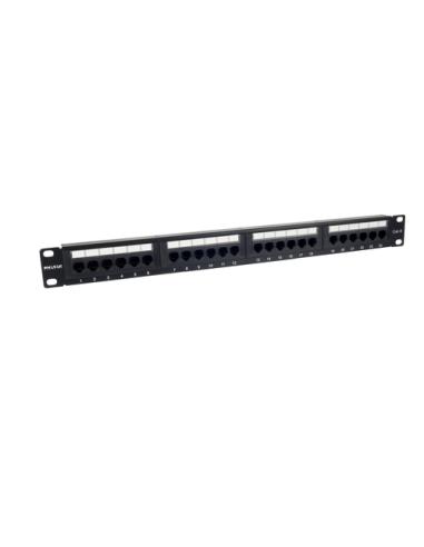 Phasak Patch panel 19" 24P Cat.6 UTP RJ45 DUAL 1U + Organizador - PU 2424