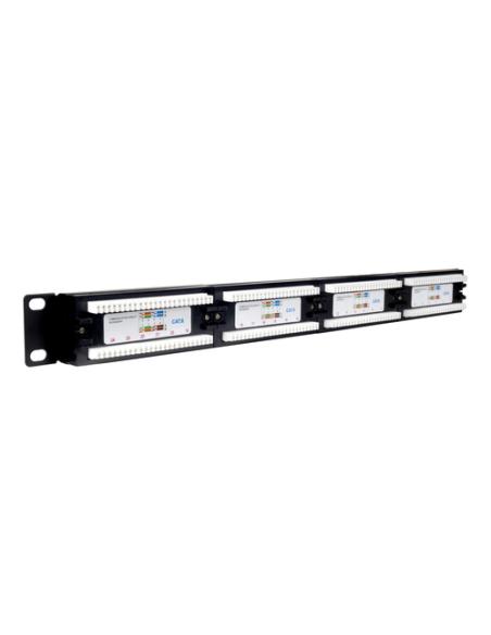 Phasak Panel de transferencia 19" 24P Cat.6 UTP RJ45 DUAL 1U - PU 2420