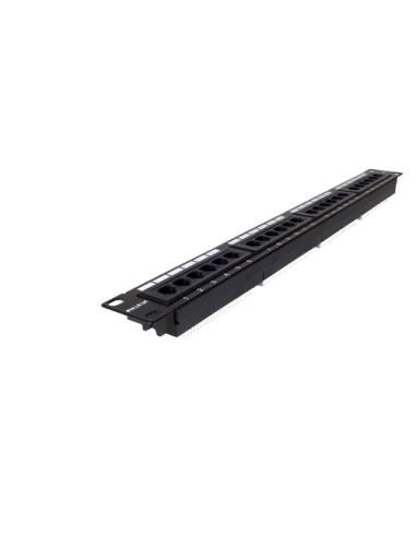 Phasak Panel de transferencia 19" 24P Cat.6 UTP RJ45 DUAL 1U - PU 2420