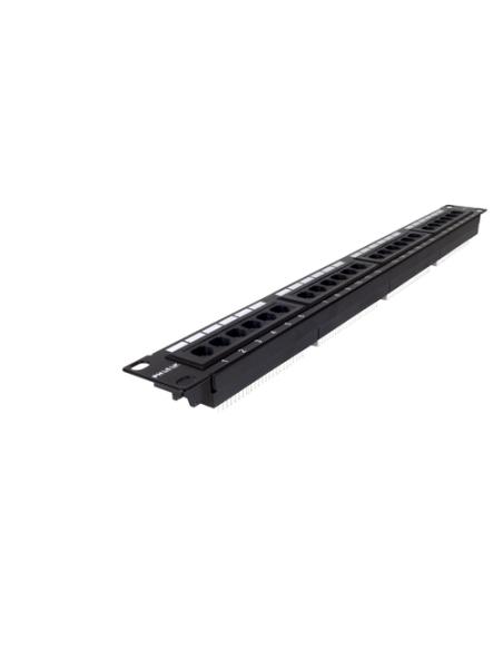 Phasak Panel de transferencia 19" 24P Cat.6 UTP RJ45 DUAL 1U - PU 2420