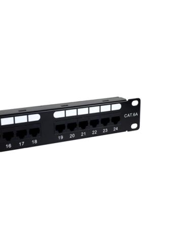 Phasak Panel de transferencia 19" 24P Cat.6A UTP RJ45 DUAL 1U - PU 2421