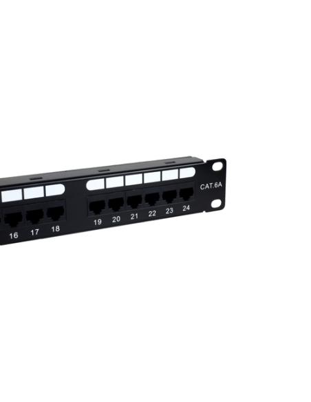 Phasak Panel de transferencia 19" 24P Cat.6A UTP RJ45 DUAL 1U - PU 2421
